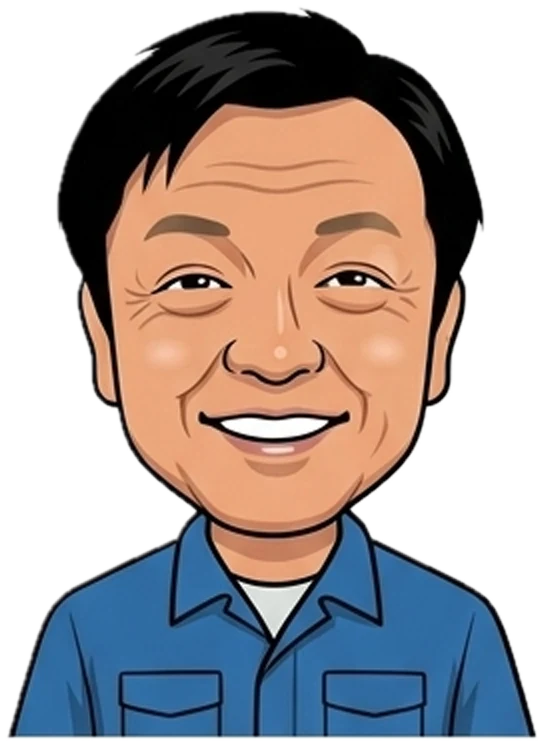 代表 前田 雅弘のイラスト